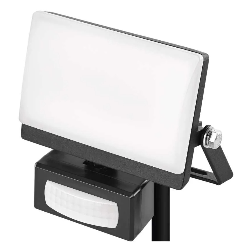 LED reflektor z detektorjem gibanja in senzorjem mraka TAMBO EVO LED/10W/230V 4000K IP44 črna