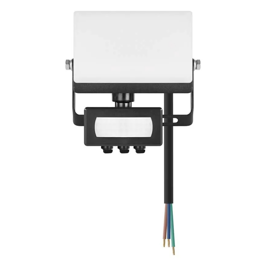LED reflektor z detektorjem gibanja in senzorjem mraka TAMBO EVO LED/10W/230V 4000K IP44 črna