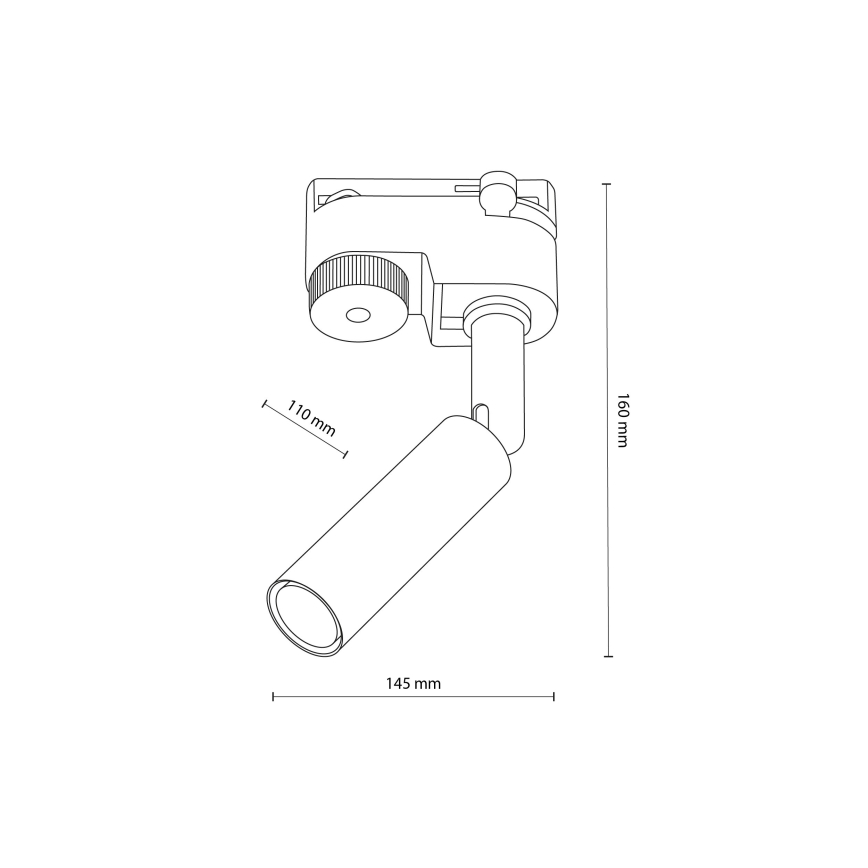 LED Reflektor za 1-fazni tračni sistem LAGOS 1xG9/3W/230V črna