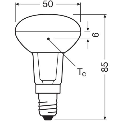 LED reflektorna žarnica E14/4,3W/230V 2700K