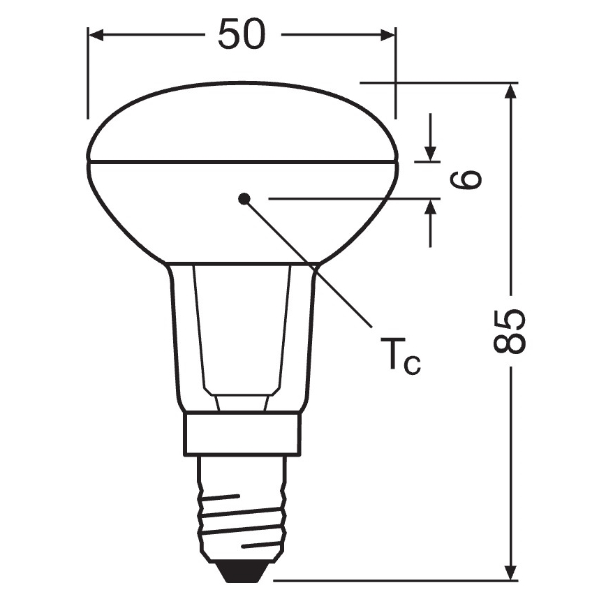 LED reflektorna žarnica E14/4,3W/230V 2700K