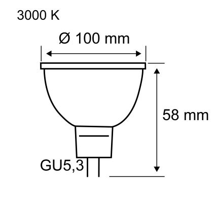 LED reflektorna žarnica GU5,3/4,9W/12V 3000K - Paulmann 28802