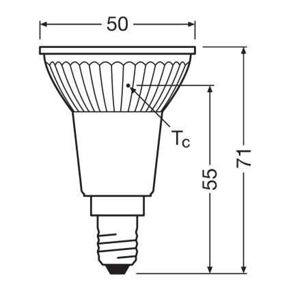 LED reflektorna žarnica PAR16 E14/4,5W/230V 2700K 36° - Ledvance