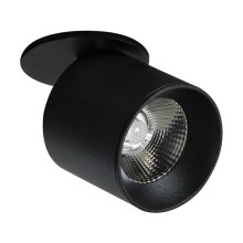 LED Reflektorska vgradna svetilka HARON 1xLED/10W/230V črna
