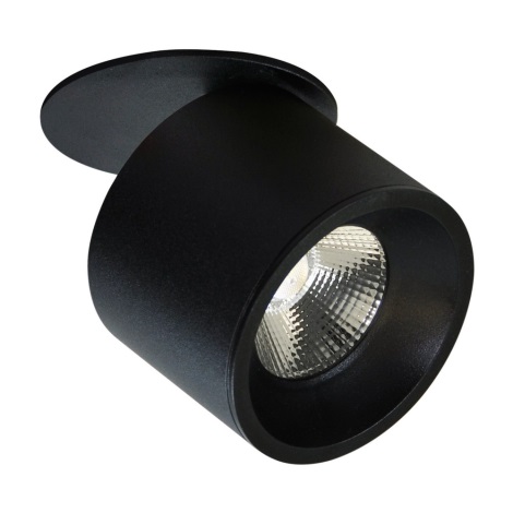 LED Reflektorska vgradna svetilka HARON 1xLED/15W/230V črna