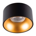 LED Reflektorska vgradna svetilka MINI RITI 1xGU10/25W/230V črna/zlata