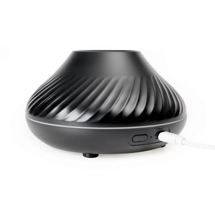 LED RGB Aroma difuzor z imitacijo plamena LED/6,5W/5V 130ml črna