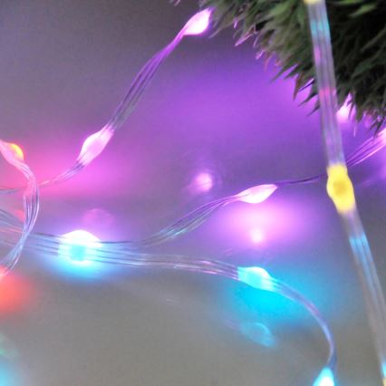LED RGB Božična veriga LED/10W/5V 10 m USB + Daljinski upravljalnik