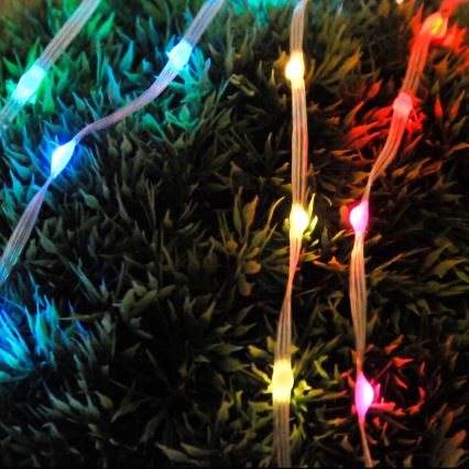 LED RGB Božična veriga LED/10W/5V 10 m USB + Daljinski upravljalnik
