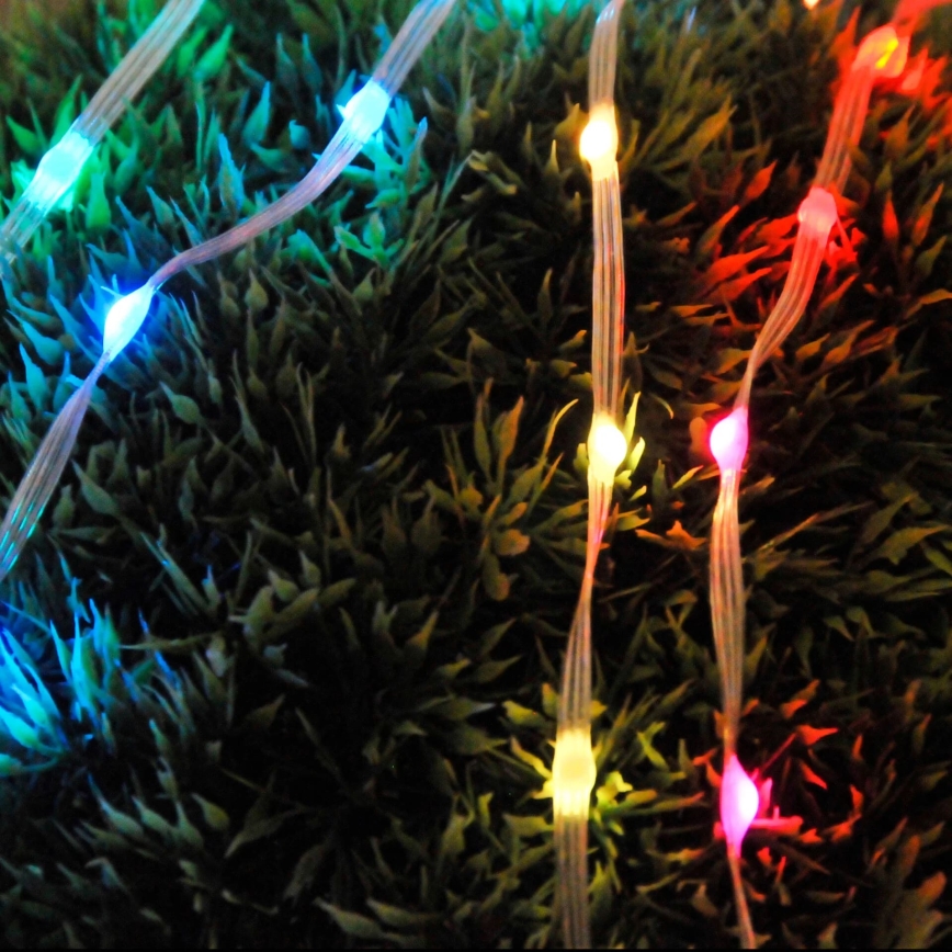 LED RGB Božična veriga LED/10W/5V 10 m USB + Daljinski upravljalnik