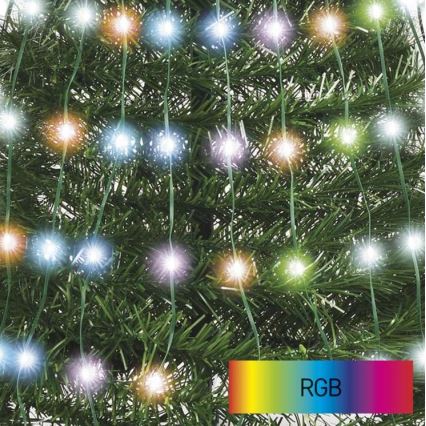 LED RGB Božično drevo s svetlobno verigo 234xLED/16 načinov 1,5m + Daljinski upravljalnik
