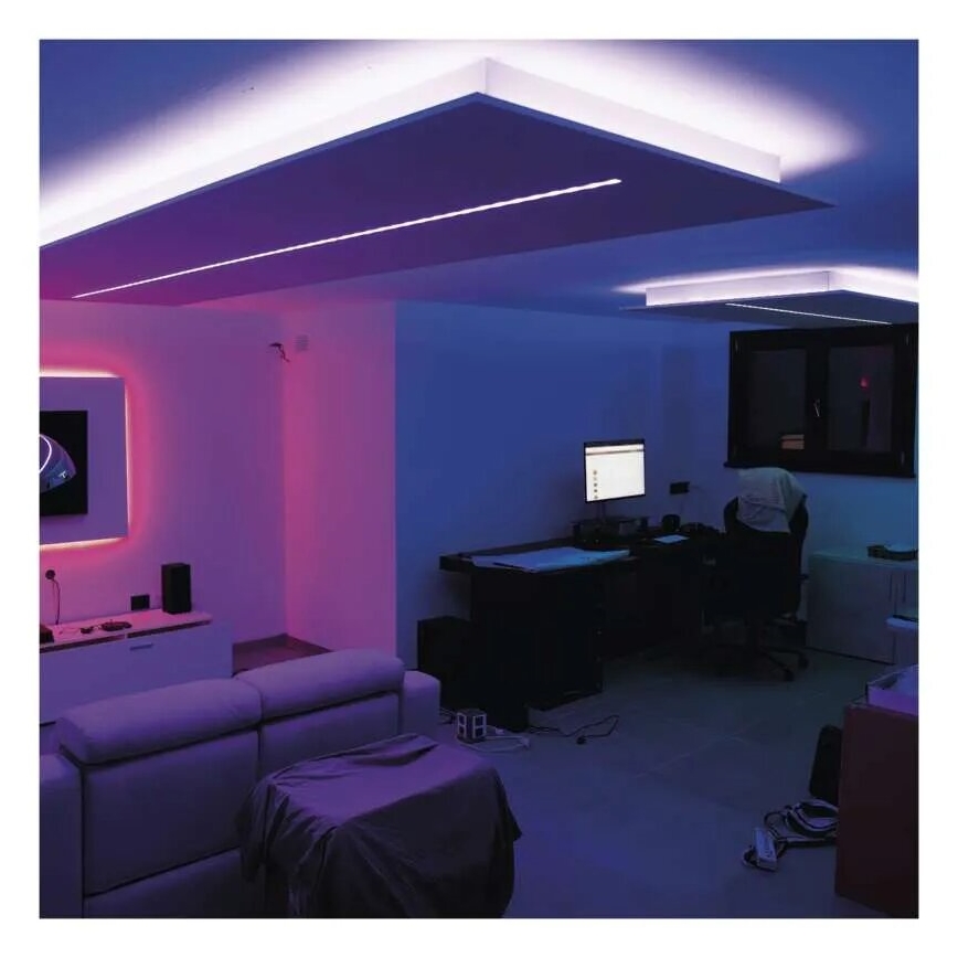 LED RGB+CCT Zatemnitveni trak GOSMART LED/11W/230V 2 m 2700-6500K IP44 Wi-Fi + Daljinski upravljalnik