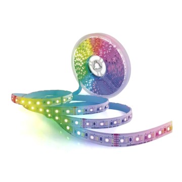 LED RGB+CCT Zatemnitveni trak GOSMART LED/21W/230V 5 m 2700-6500K IP44 Wi-Fi + Daljinski upravljalnik