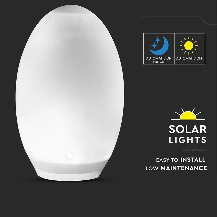 LED RGB Okrasna solarna svetilka 0,2W/1xAA IP44