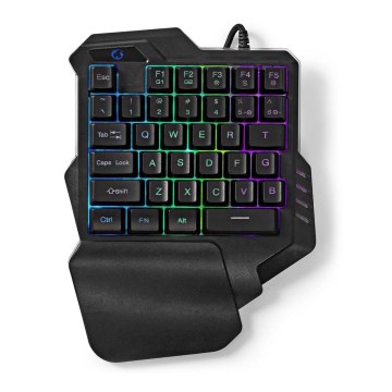 LED RGB Enoročna gaming tipkovnica 5V