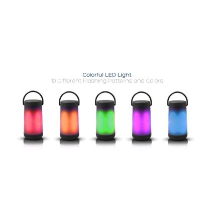 LED RGB Namizna svetilka z Bluetooth zvočnikom 5W/3,7V 2000 mAh