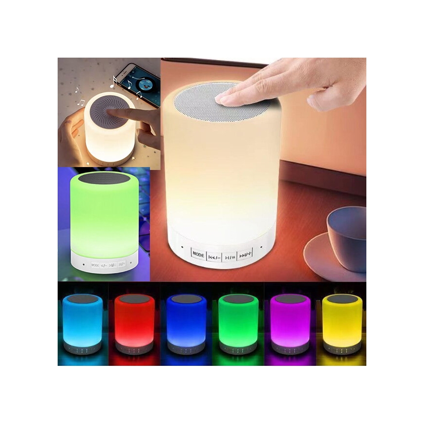 LED RGB namizna svetilka z zvočnikom LED/5V