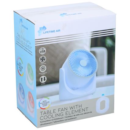 LED RGB Namizni ventilator z meglenim učinkom 5V