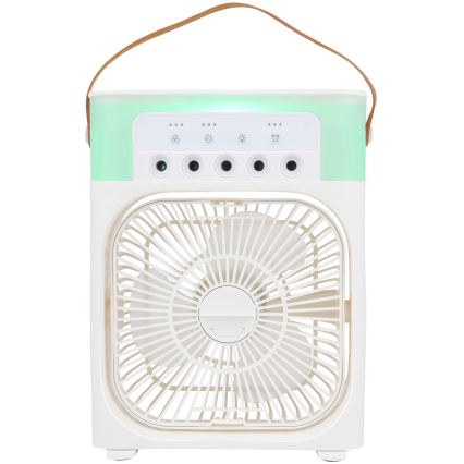 LED RGB namizni ventilator z meglico 10W/5V