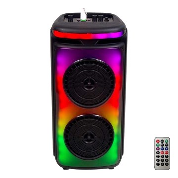 LED RGB Napolnitveni zvočnik z mikrofonom 400W/2400 mAh + Daljinski upravljalnik