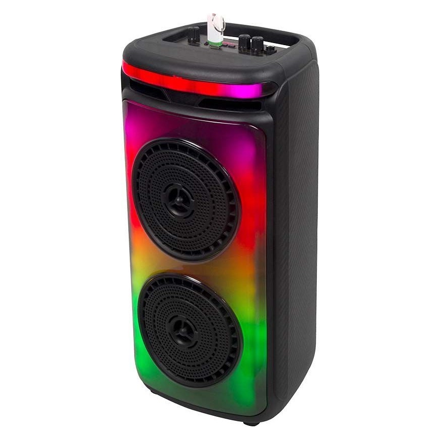 LED RGB Napolnitveni zvočnik z mikrofonom 400W/2400 mAh + Daljinski upravljalnik