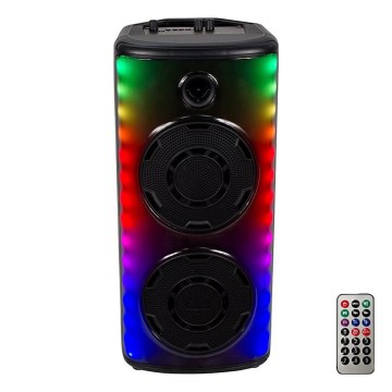 LED RGB Napolnitveni zvočnik z mikrofonom 600W/2400 mAh + Daljinski upravljalnik