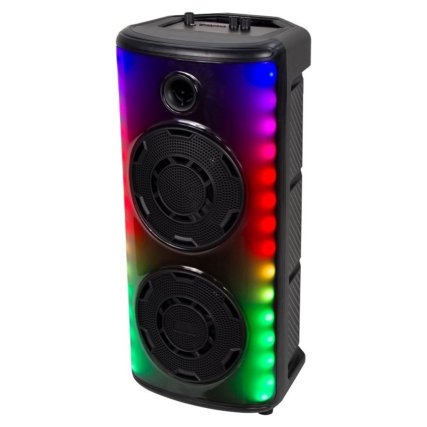 LED RGB Napolnitveni zvočnik z mikrofonom 600W/2400 mAh + Daljinski upravljalnik