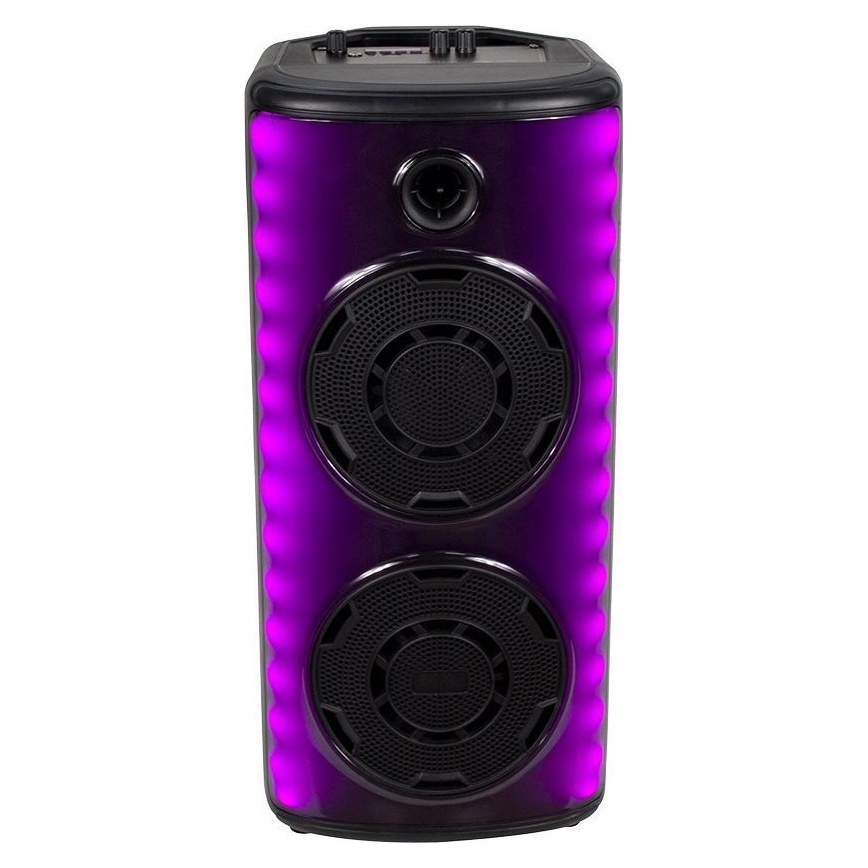 LED RGB Napolnitveni zvočnik z mikrofonom 600W/2400 mAh + Daljinski upravljalnik