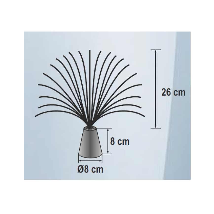 LED RGB Okrasna svetilka 3xLED/3xAA