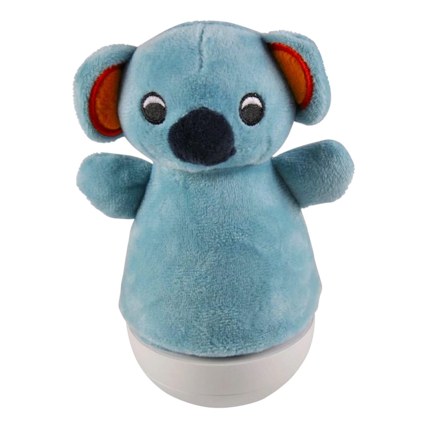 LED RGB Otroška nočna lučka z melodijo 3xAAA/5V koala