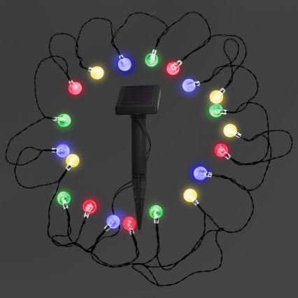 LED RGB Solarna svetilka 20xLED/1,2V 300 mAh IP44