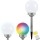 LED RGB Solarna svetilka BALL LED/0,2W/AA 1,2V/600mAh IP44
