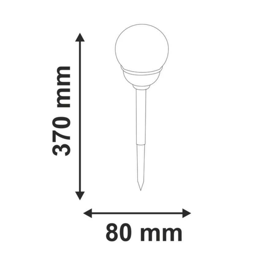 LED RGB Solarna svetilka LED/0,04W/1,2V 600 mAh IP44