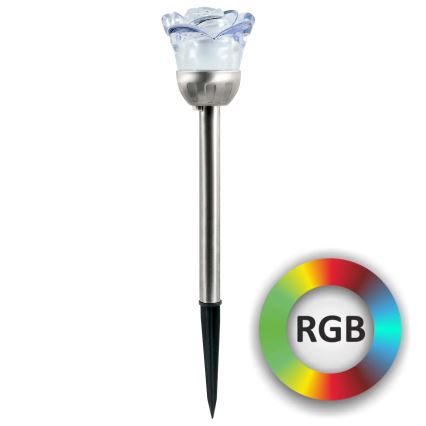 LED RGB Solarna svetilka ROSE LED/1,2V 100 mAh IP44