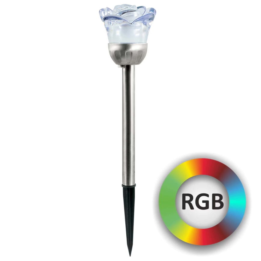LED RGB Solarna svetilka ROSE LED/1,2V 100 mAh IP44