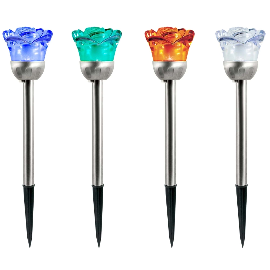 LED RGB Solarna svetilka ROSE LED/1,2V 100 mAh IP44