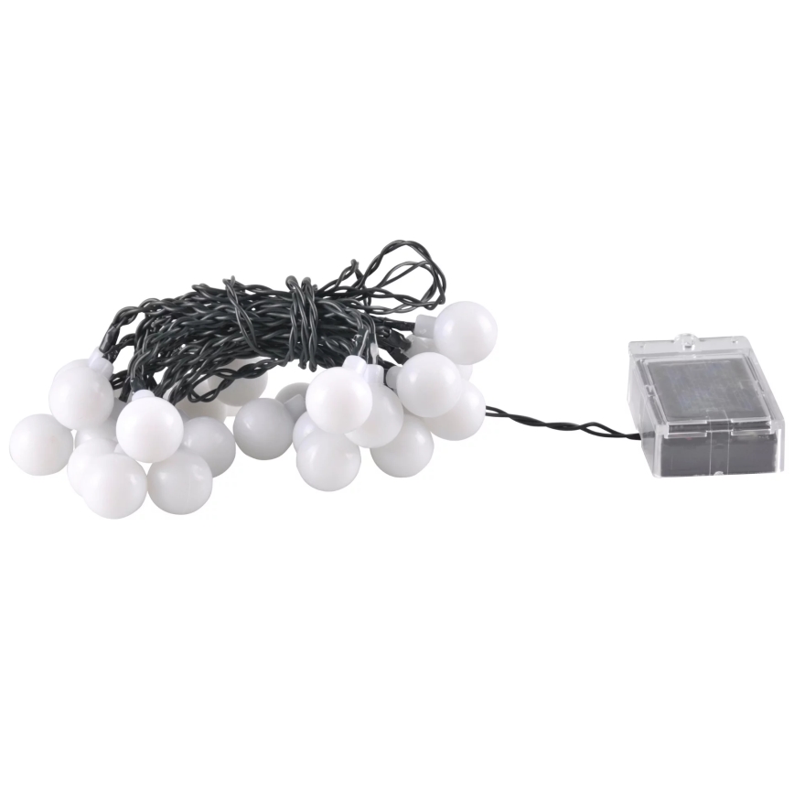 LED RGB Solarna veriga PARTY 30xLED/1,2V 400 mAh 3,9 m IP44
