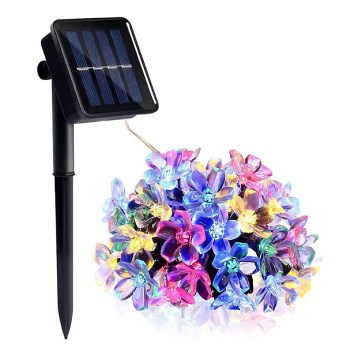 LED RGB solarni niz 50xLED/0,12W/1,2V 1xAA IP44 600 mAh