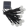 LED RGB solarno svetilo 10xLED/1,2V 300 mAh IP44 črno