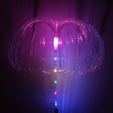 LED RGB sončna svetilka LED/1,2V 300 mAh IP44 črna