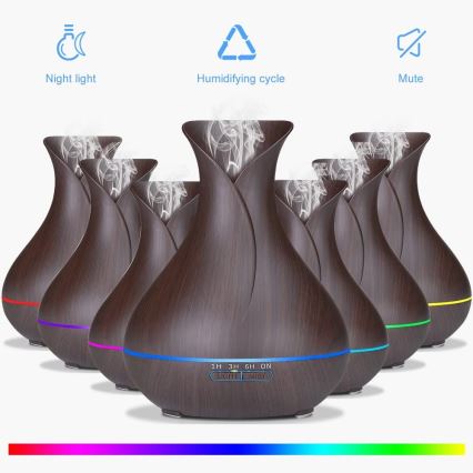 LED RGB Vlažilec in ionizator zraka 400 ml