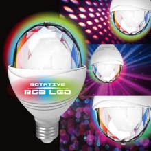 LED RGB Žarnica DISCO A60 E27/3,2W/230V