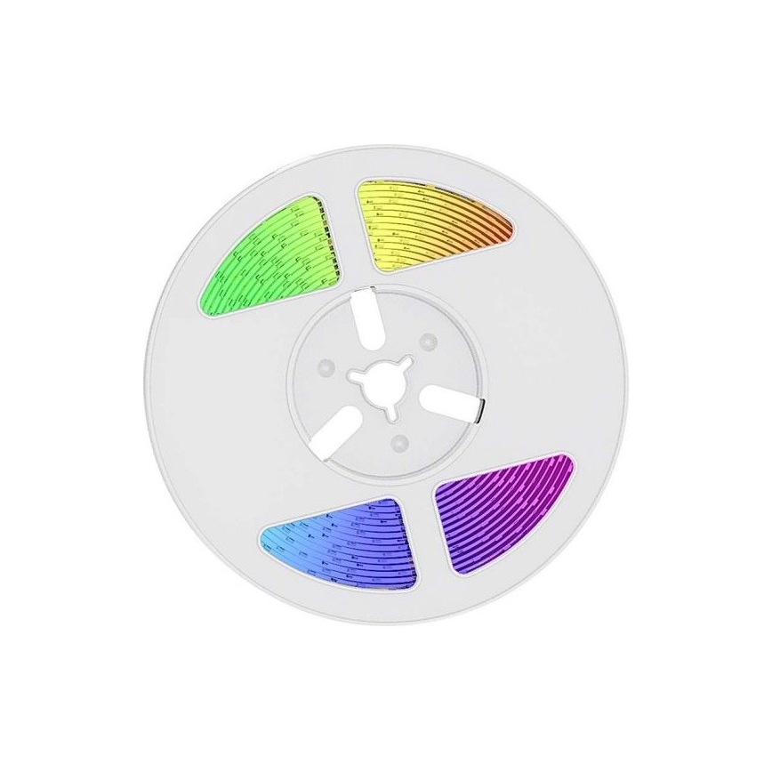 LED RGB Zatemnitven solarni trak LED/1,2W/3,7V IP67 5m + Daljinski upravljalnik