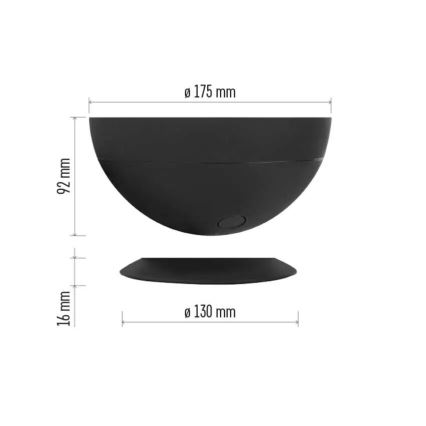 LED RGB Zatemnitvena namizna svetilka GoSmart LED/7W/230V Wi-Fi črna