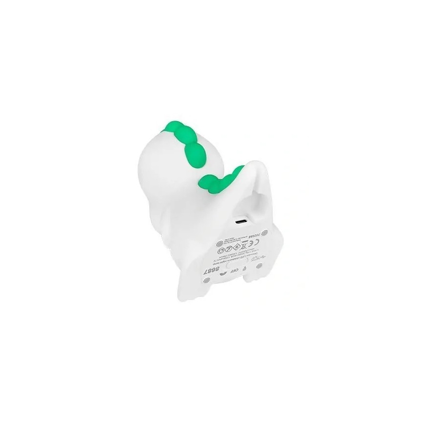LED RGBW Zatemnitvena polnilna otroška nočna luč LED/2,5W/5V 3000K 1200 mAh dinozaver