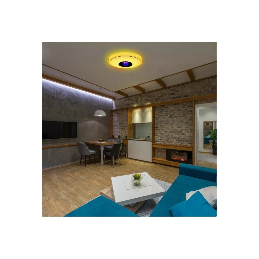 LED RGB Zatemnitvena stropna svetilka MAGIC DISCO LED/18W/230V + Daljinski upravljalnik