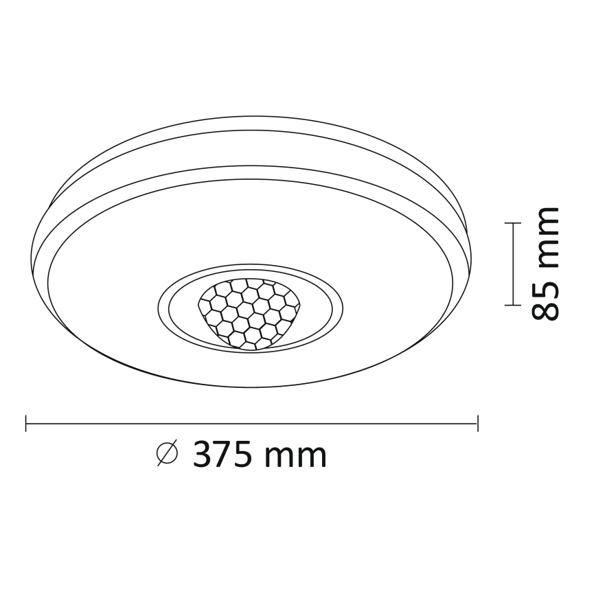 LED RGB Zatemnitvena stropna svetilka MAGIC DISCO LED/18W/230V + Daljinski upravljalnik