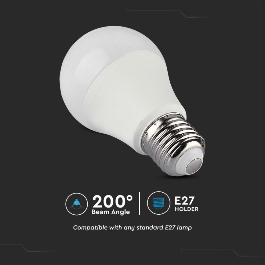 LED RGB Zatemnitvena žarnica A60 E27/8,5W/230V 4000K + Daljinski upravljalnik