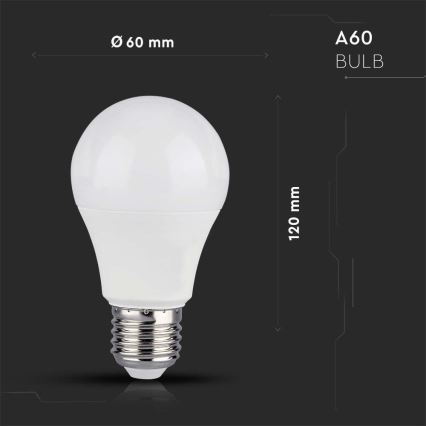 LED RGB Zatemnitvena žarnica A60 E27/8,5W/230V 4000K + Daljinski upravljalnik