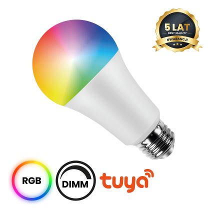 LED RGB Zatemnitvena žarnica A60 E27/8W/230V 2700-6500K Wi-Fi Tuya